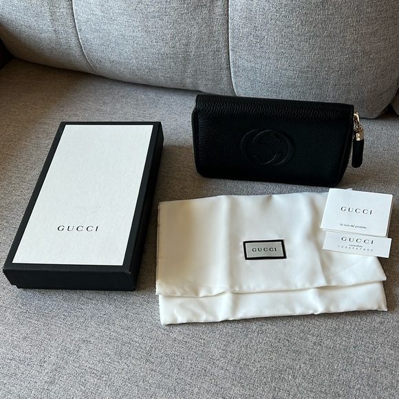 Gucci Small Leatner Soho Disco around Wallet Black - Picture 16 of 17